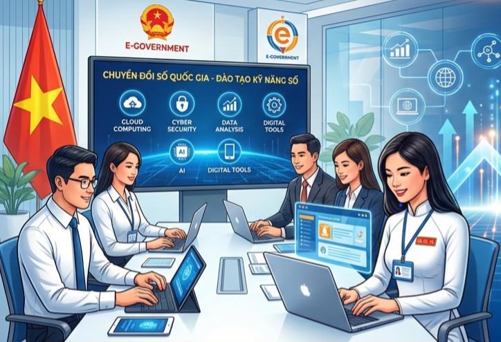 Đẩy mạnh bồi dưỡng và đánh giá kiến thức, kỹ năng số đối với cán bộ, công chức, viên chức