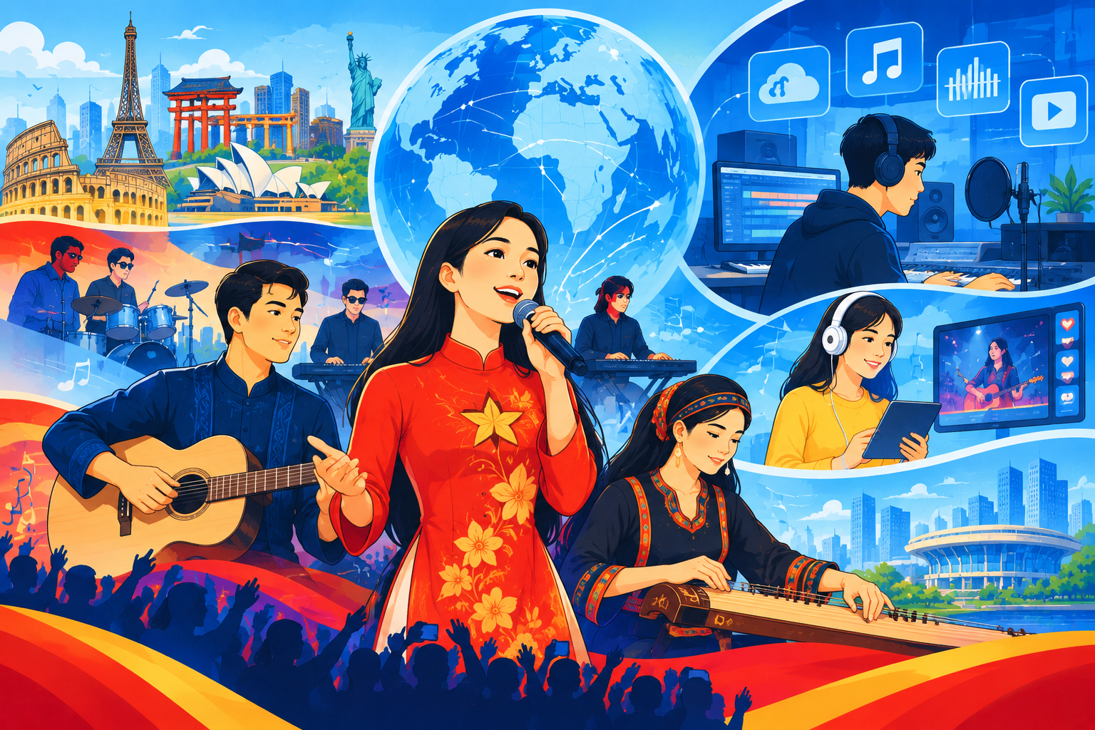 Ngành công nghiệp âm nhạc Việt Nam trong bối cảnh toàn cầu hóa - kinh nghiệm quốc tế và yêu cầu chuyển đổi trong kỷ nguyên số